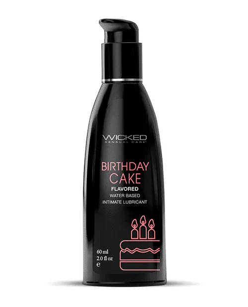 Wicked Aqua Water Based Flavored Lubricant Birthday Cake 2oz