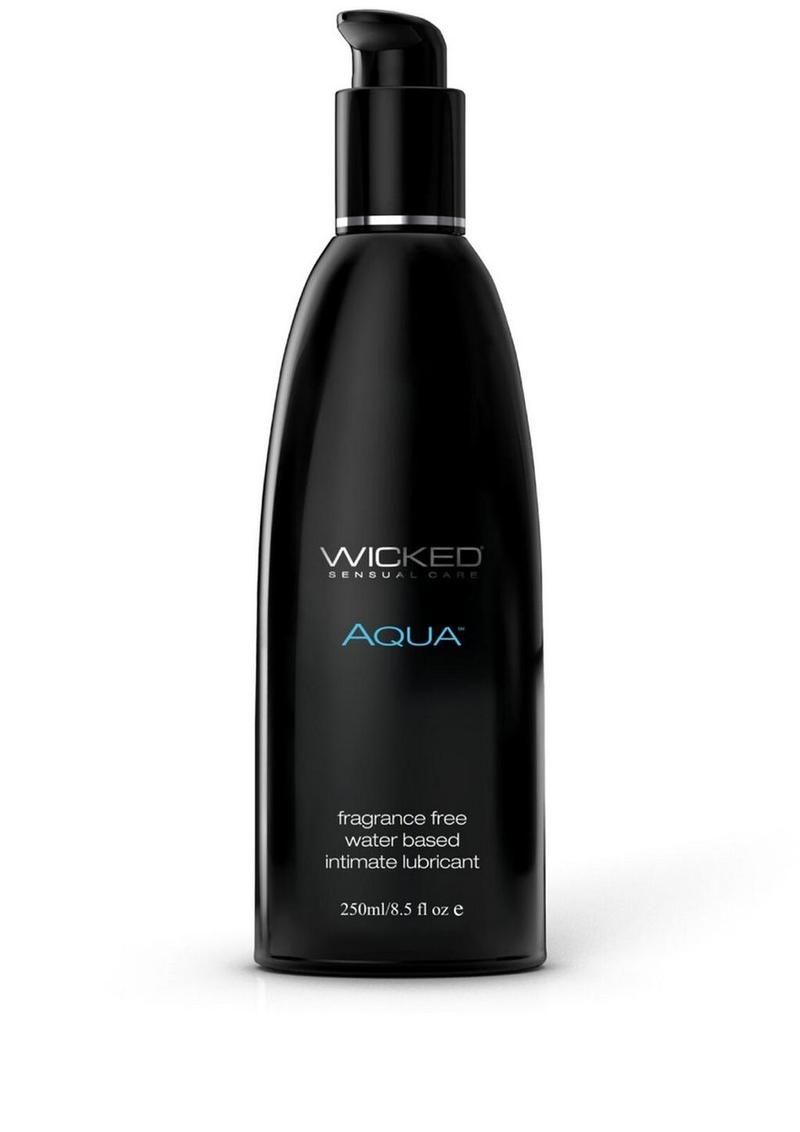 Wicked Sensual Care Aqua Water Based Lubricant - 8.5 oz Fragrance Free