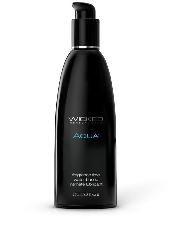 Wicked Sensual Care Aqua Water Based Lubricant - 8.5 oz Fragrance Free