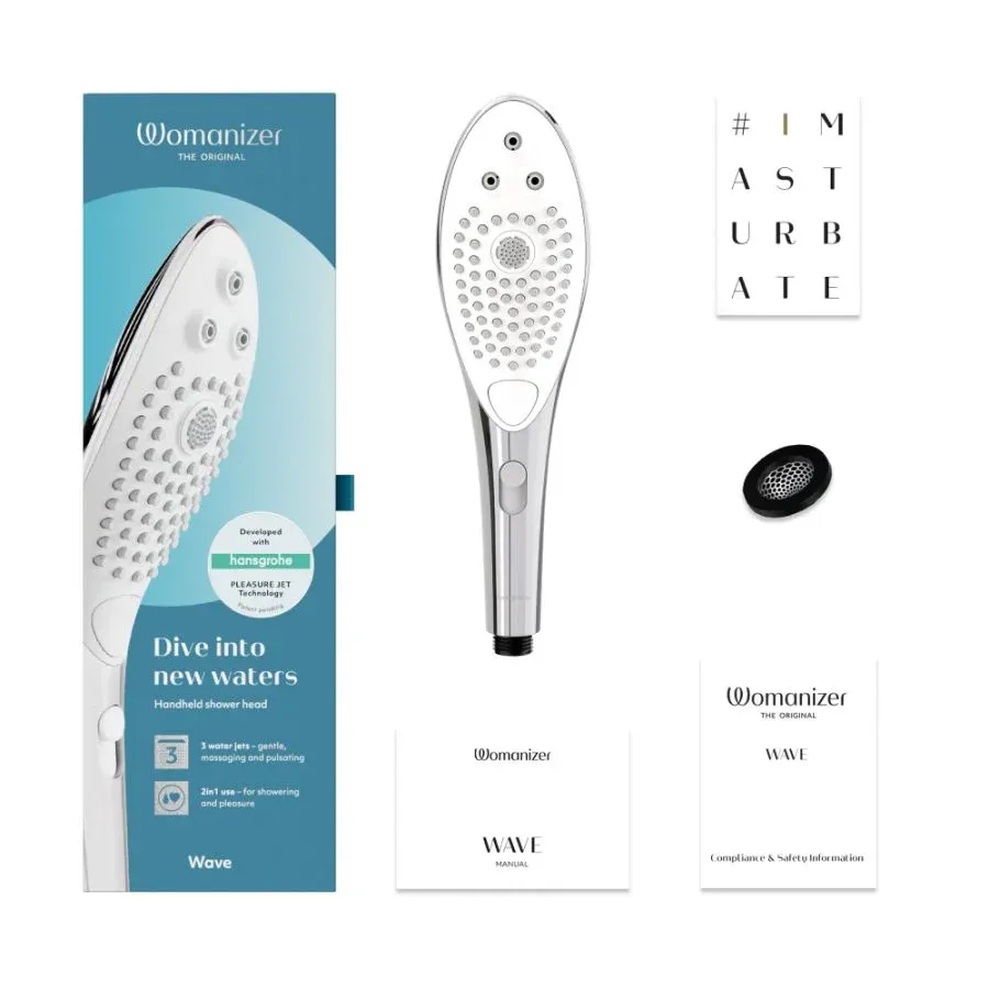 Womanizer Wave Shower Head - Chrome