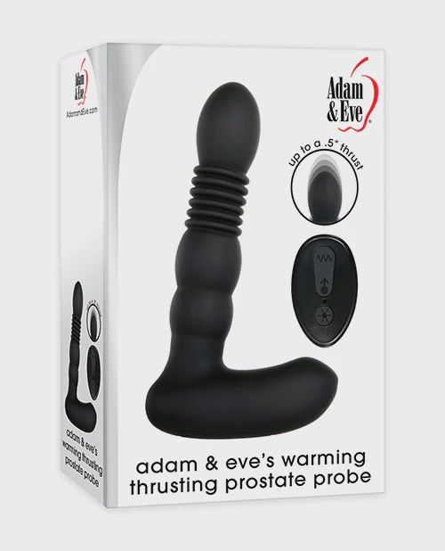 Warming Thrusting Prostate Probe - Black
