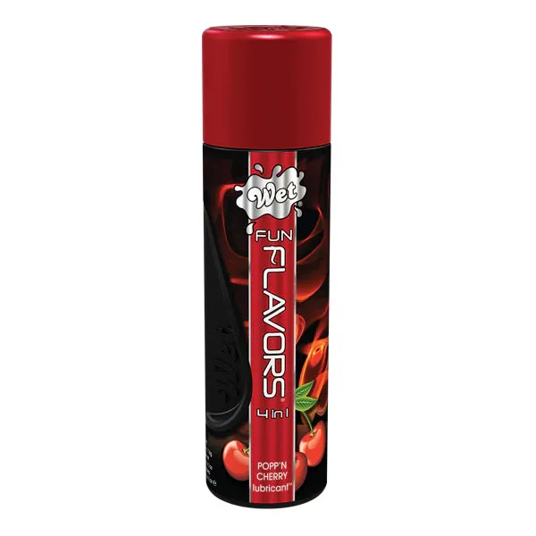 Wet Fun Flavors 4-In-1 Lubricant Popp'N Cherry 4.1 oz.