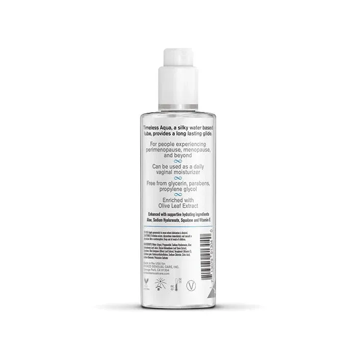 Wicked Sensual Care Simply Timeless Aqua Water Based Lubricant - 4 oz