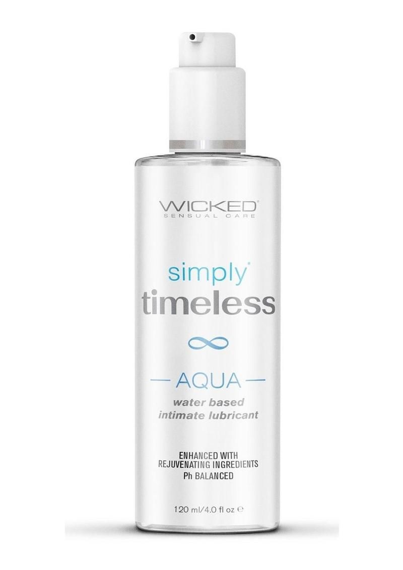 Wicked Sensual Care Simply Timeless Aqua Water Based Lubricant - 4 oz