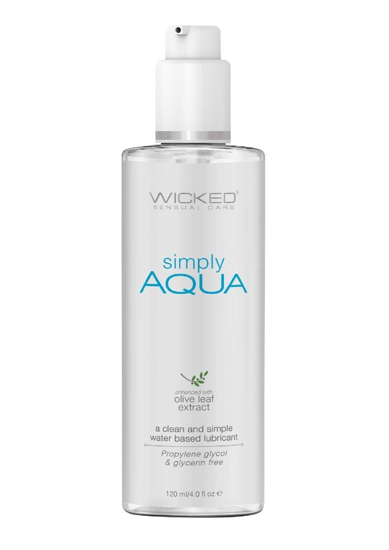 Wicked Sensual Care Simply Aqua Water Based Lubricant - 4 oz