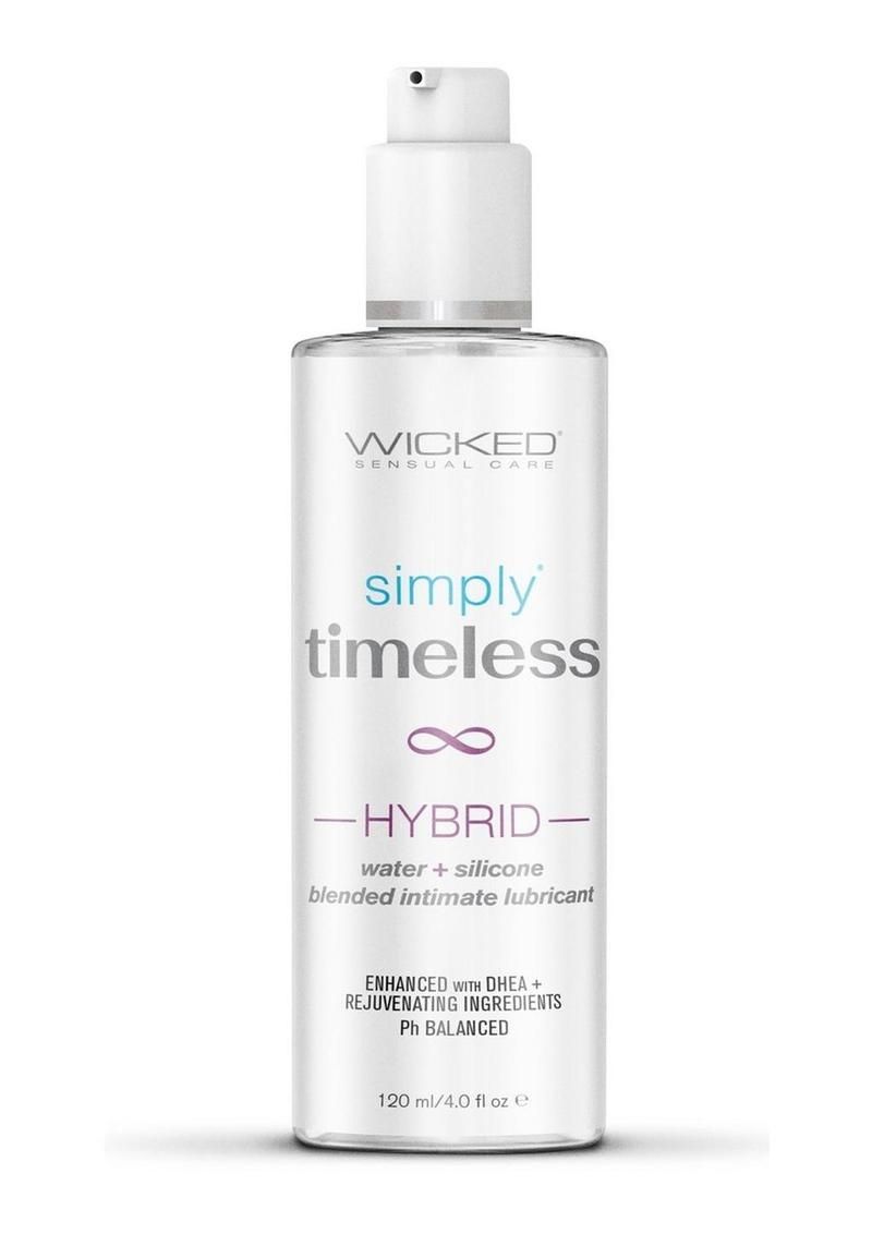 Wicked Sensual Care Simply Timeless Hybrid Water &amp; Silicone Lubricant - 4 oz