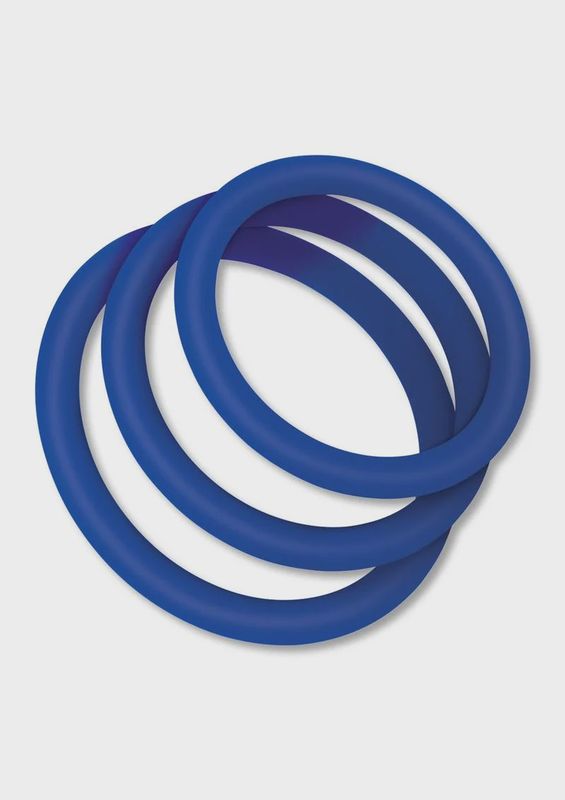 ZOLO STRETCHY SILICONE COCK RING 3PK