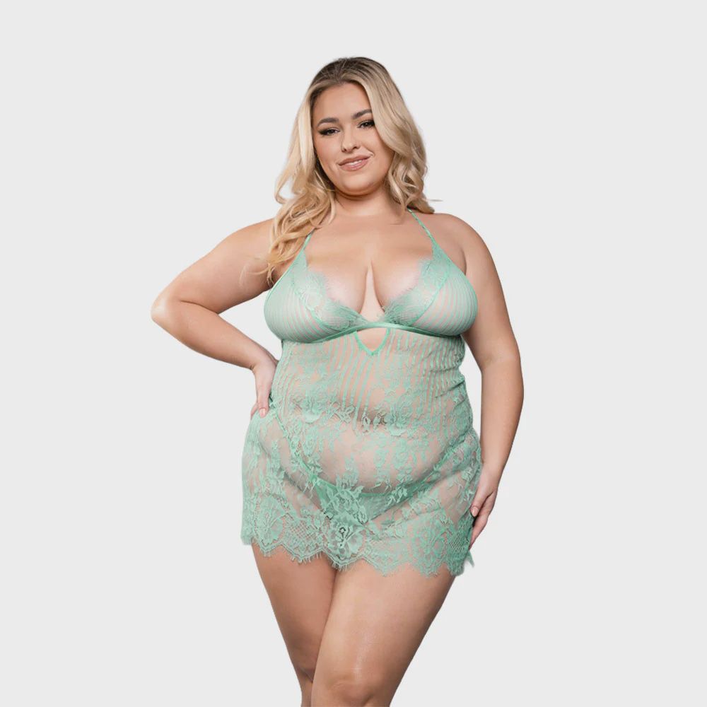 Marina Chemise &amp; G-String Panty, Size: 1X/2X