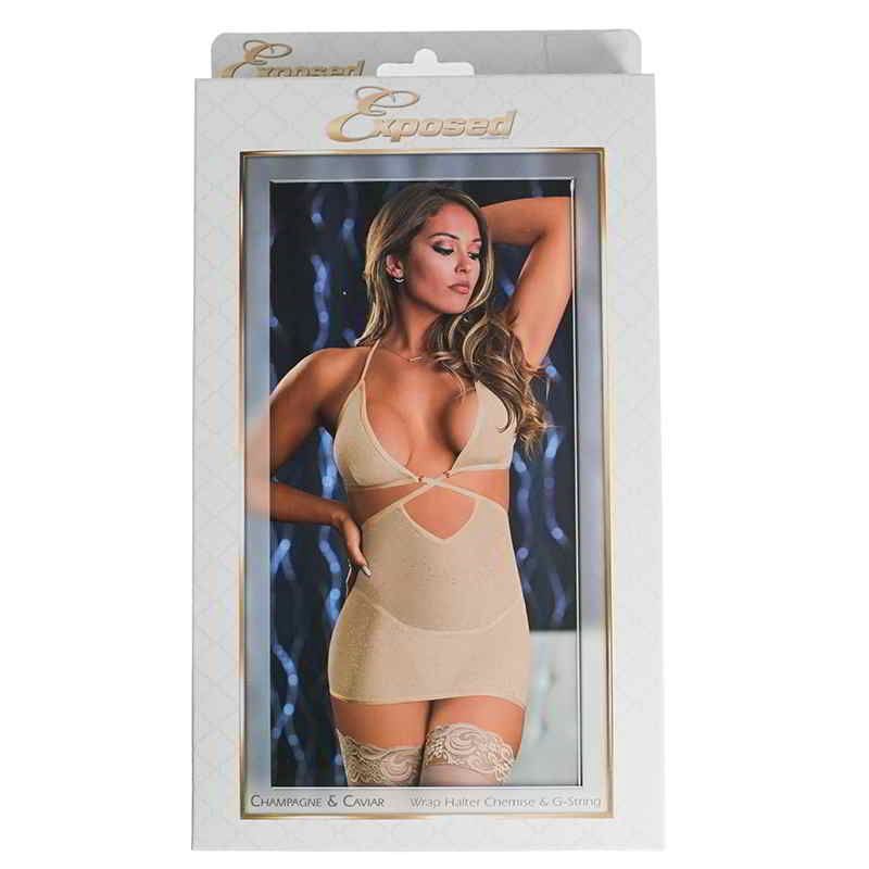 Champagne &amp; Caviar Chemise &amp; G-string-Nude