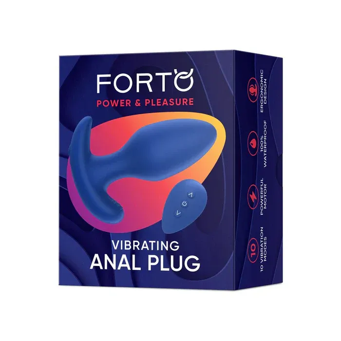 Vibrating Anal Plug - Blue