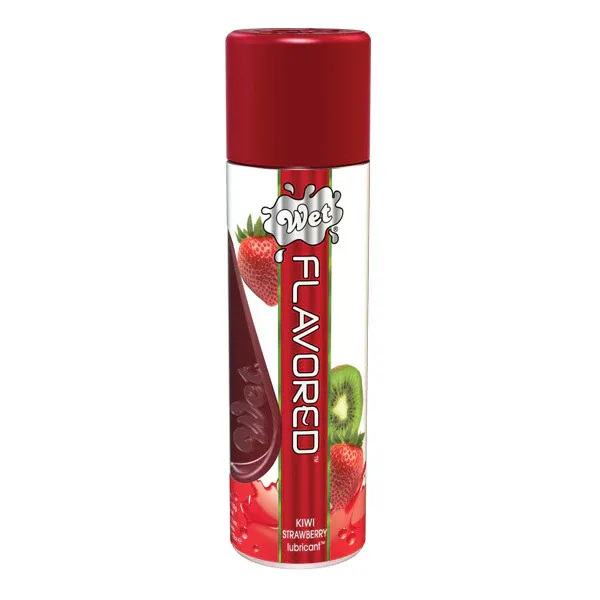 Wet Flavored Gel Lubricant Kiwi Strawberry 3.6 oz.