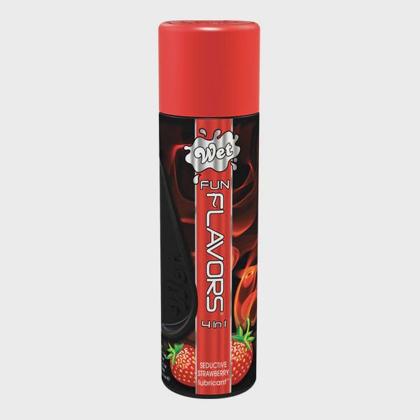 Wet Fun Flavors 4-In-1 Lubricant Seductive Strawberry 4.1 oz.