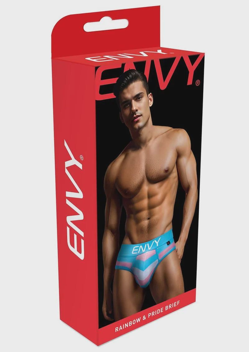 ENVY RAINBOW PRIDE BRIEF-BLUE