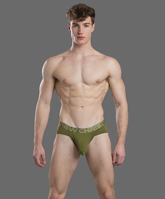 Bubble Butt Brief w/ ALMOST NAKED, Color: green, Size: small