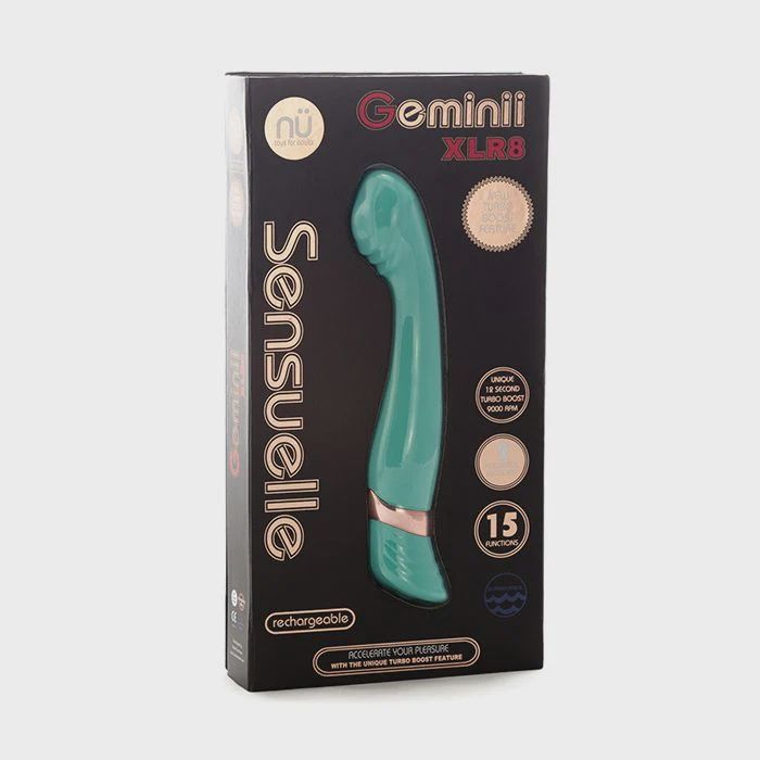 Nu Sensuelle Geminii XLR8 Turbo Boost G Spot -Electric Blue, Color: Electric Blue