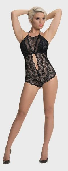 Teddy w/Snap Crotch, Color: Black, Size: 1-3X