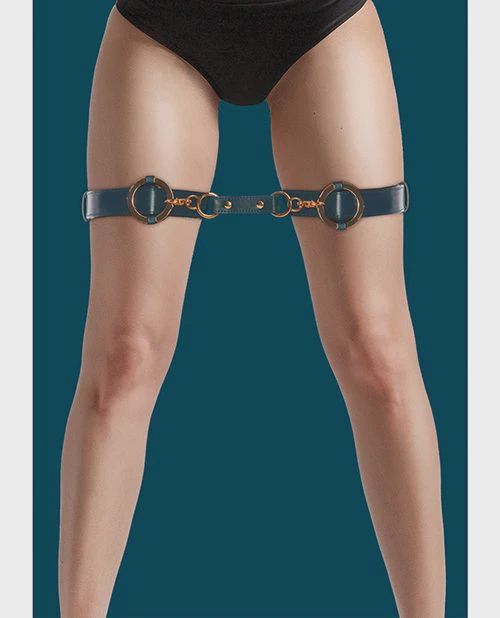 Shots Ouch Halo Thigh Cuffs -, Color: Green