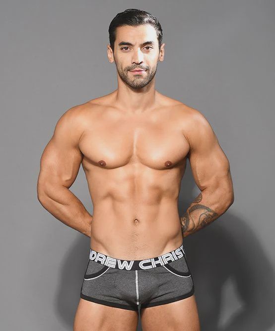 Show-It Retro Pop Pocket Boxer, Color: Charcoal, Size: Small
