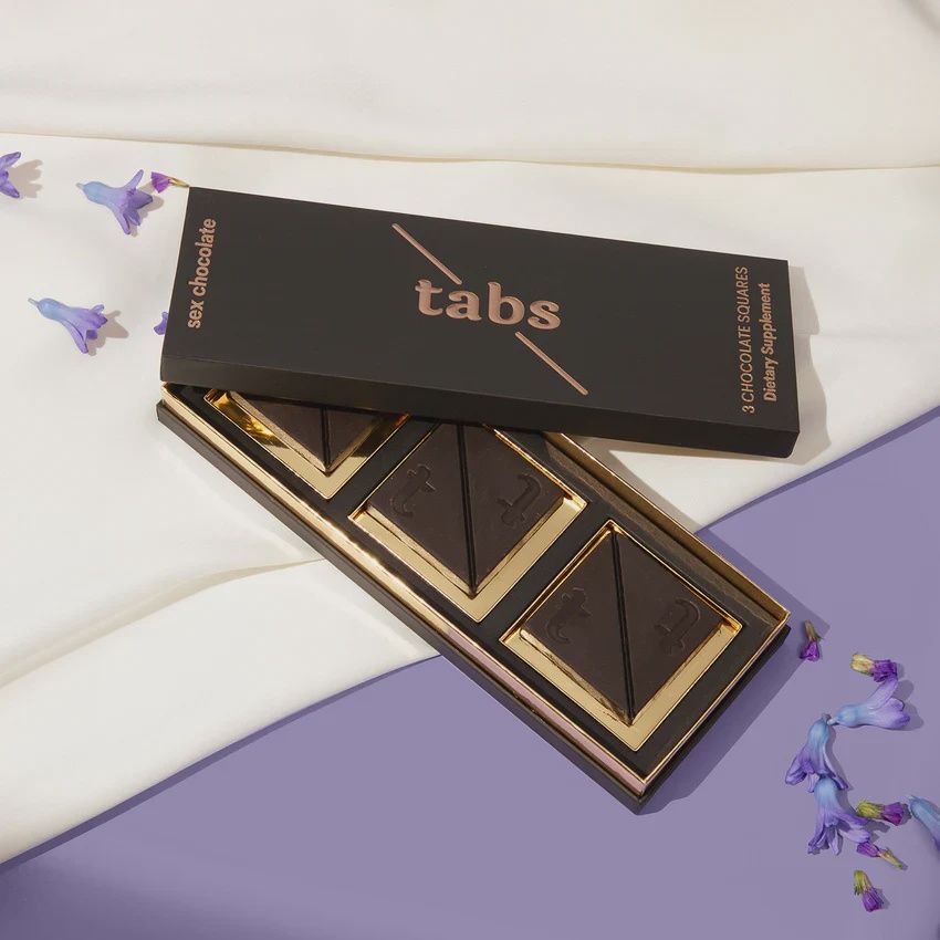 tabs sex chocolate, Flavor: Dark Belgian Chocolate