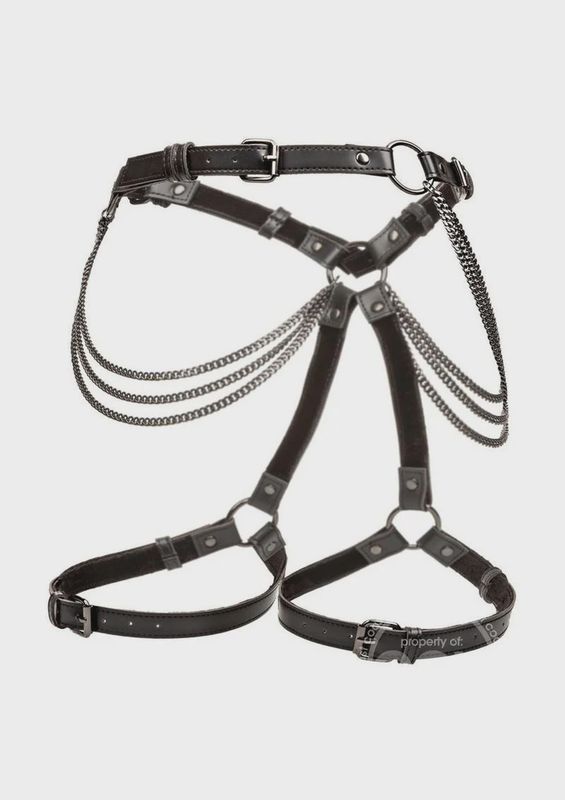 Euphoria Collection Multi Chain Thigh Harness - Black