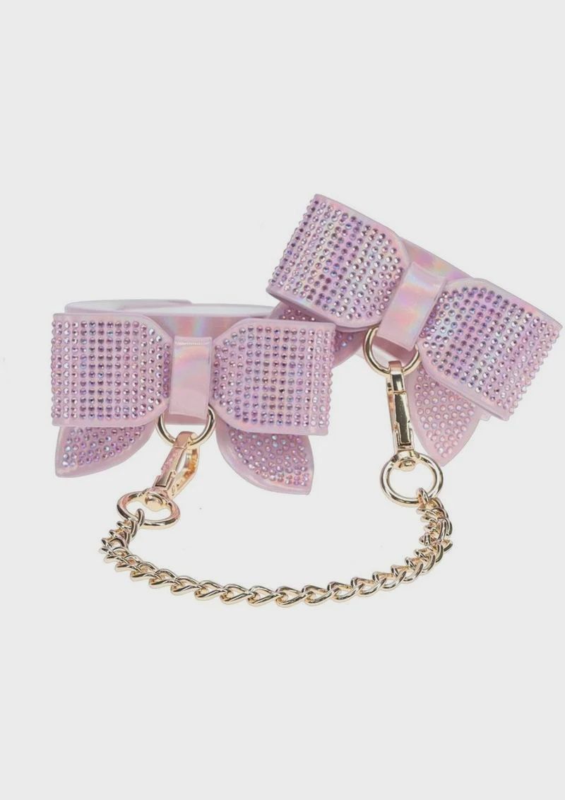Ouch! Paris Collection Leg Cuffs, Color: Pink