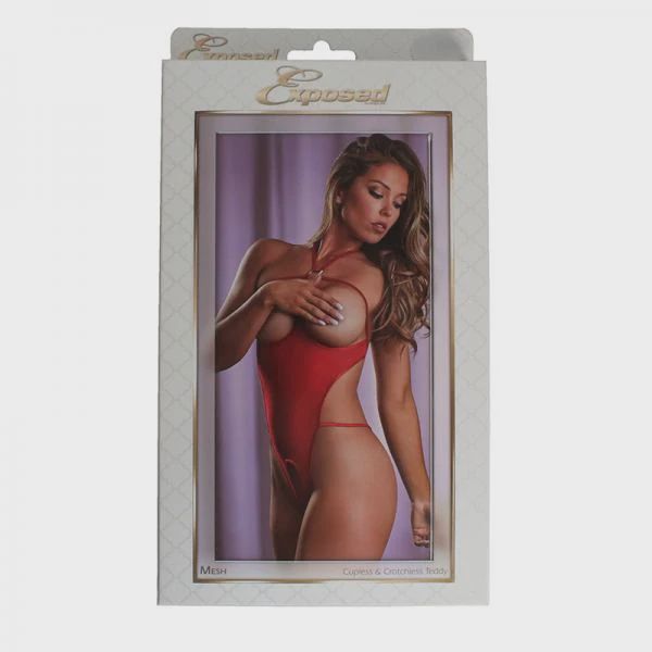 Ms Mesh Cupless &amp; Crotchless Teddy Rd