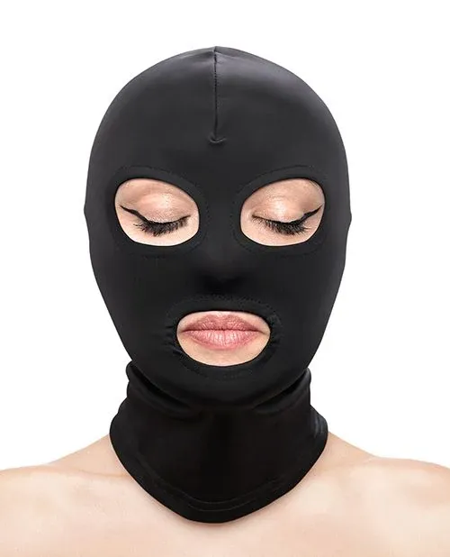 Fetish &amp; Fashion Eyes &amp; Mouth Hood, Color: Black