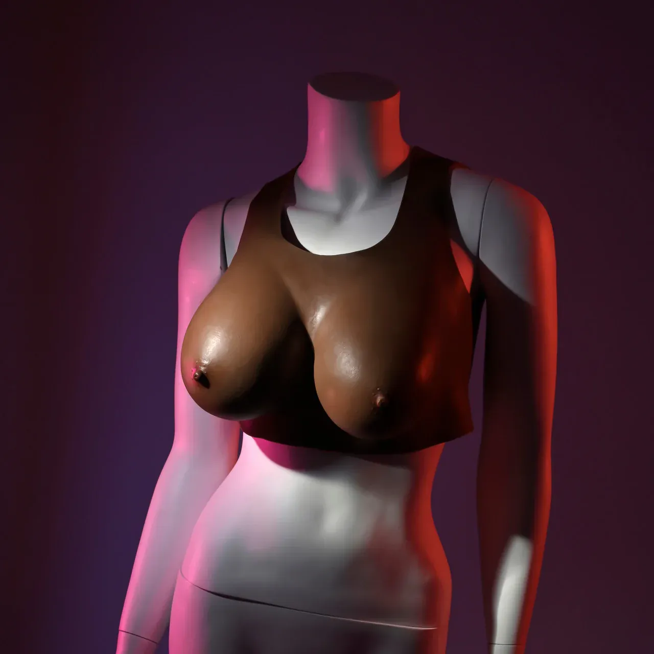 Undergarments Plate D-Cup, Color: Dark