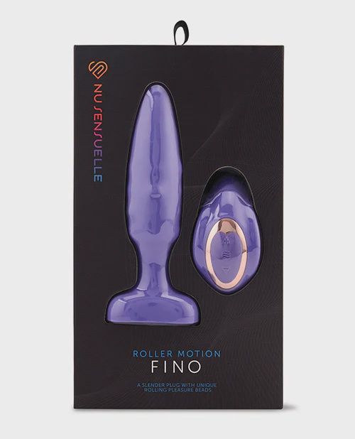 Nu Sensuelle Fino Roller Motion Plug - Purple, Color: Purple