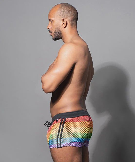 PRIDE MESH SHORTS