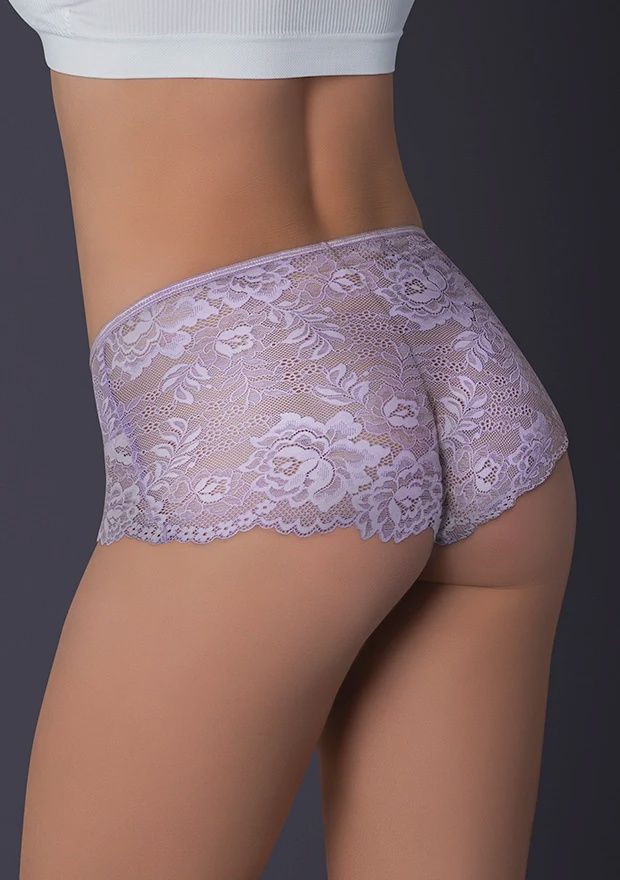 Pink &amp; Lilac Mesh &amp; Lace Boy Short 2 Pack