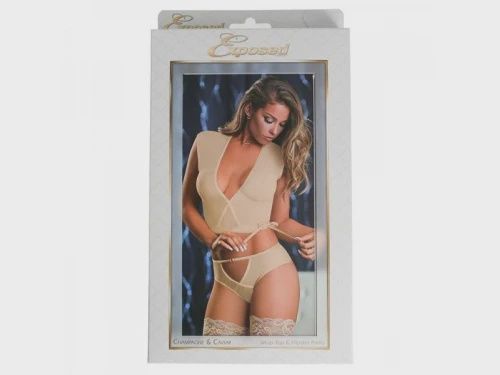 Champagne &amp; Caviar Wraptop &amp; Panty Nude