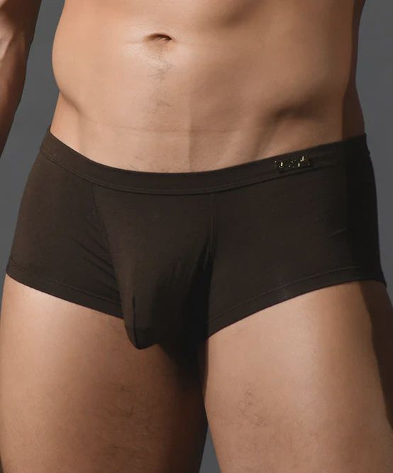 "SEX" Bamboo Boxer w/ ALMOST NAKED, Color: brown, Size: small