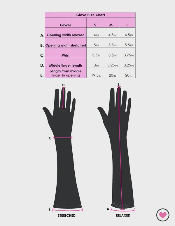 Stretchy Vinyl Opera Length Gloves