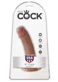 King Cock Dildo 6in, Color: Caramel