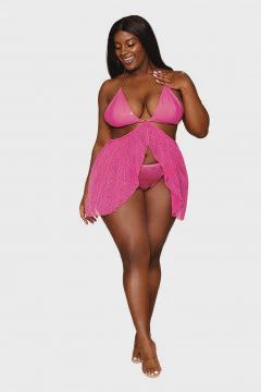 Babydoll and G-String- Peony