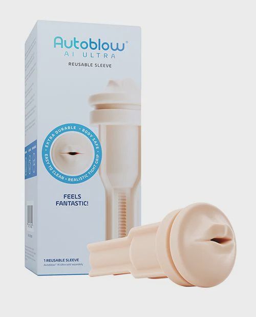 Autoblow AI Ultra Mouth Sleeve, Skin Tone: Beige