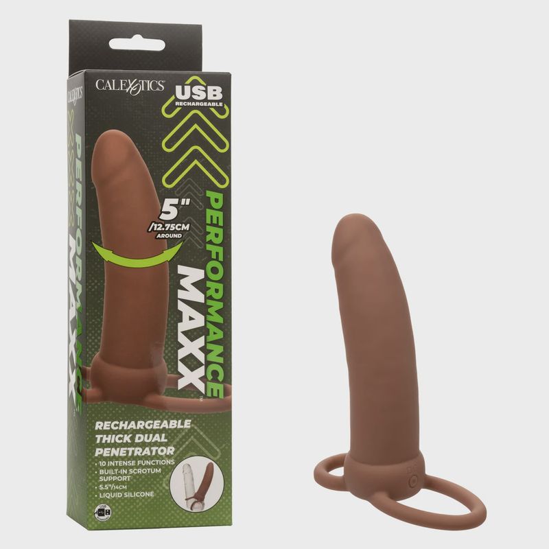 Performance Maxx Rechargeable Silicone Thick Dual Penetrator Extender