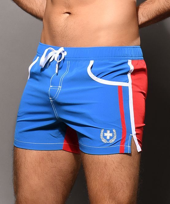 Navigator Swim Shorts, Color: Red/Blue, Size: 2XL