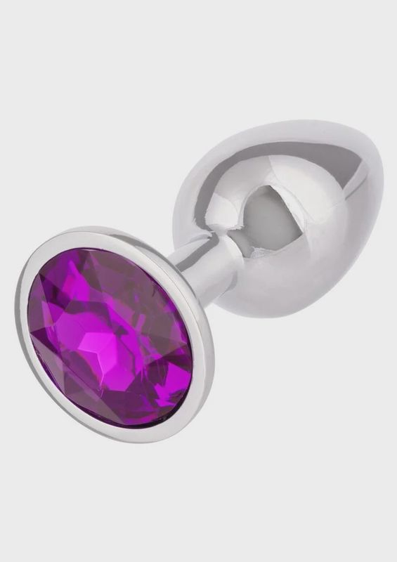 Jewel Rose Aluminum Anal Plug