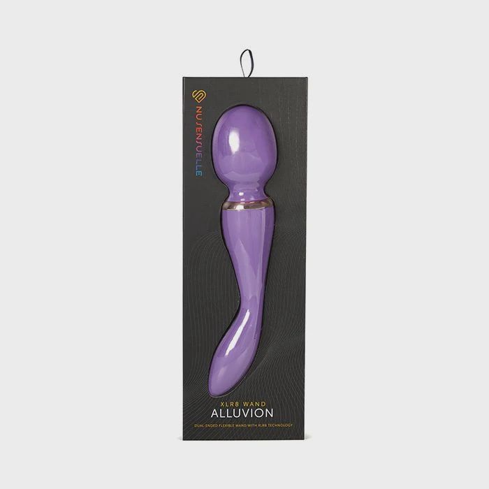 Nu Sensuelle XLR8 Alluvion Silicone Rechargeable Wand Massager - Purple
