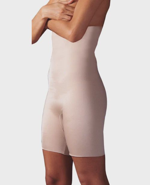 Rago Shapewear Ultra Shaper High High Waist Thigh &amp; Midriff &amp; Body Slimmer Honey Beige