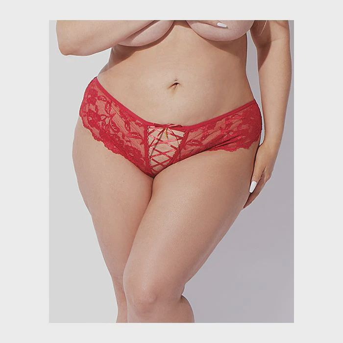 Bella Lace Up Tanga Panty w/Jewel Detail