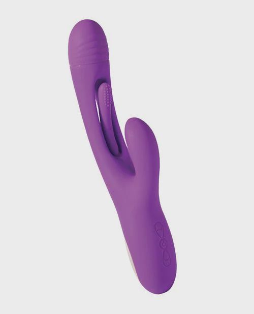 Bora G-Spot Tapping Rabbit Vibrator, Color: Purple