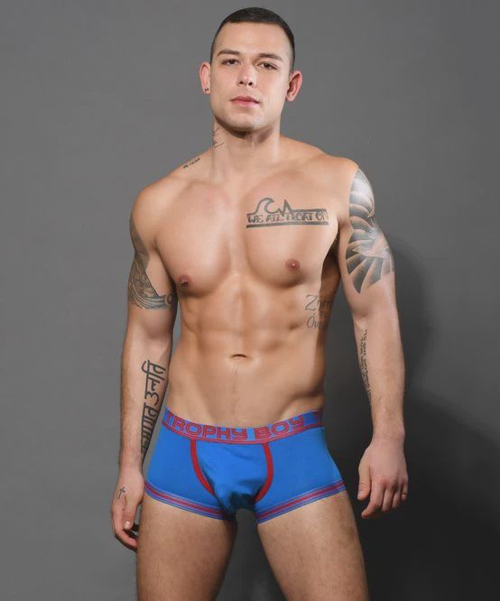 Trophy Boy Boxer, Color: Electric Blue, Size: Small