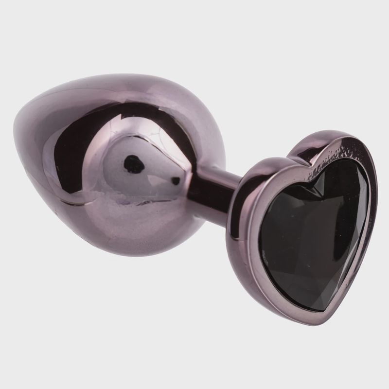 Jewel Amethyst Heart Plug