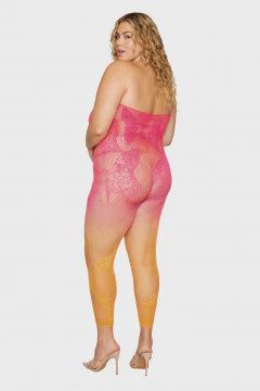 Versatile Bodystocking - Watermelon/mimosa