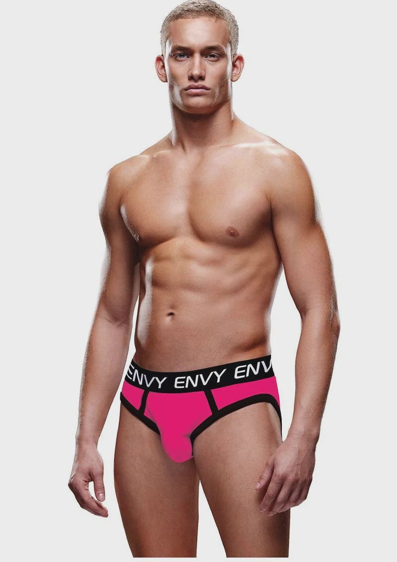 Solid Envy Jock, Color: Pink/Black, Size: S/M