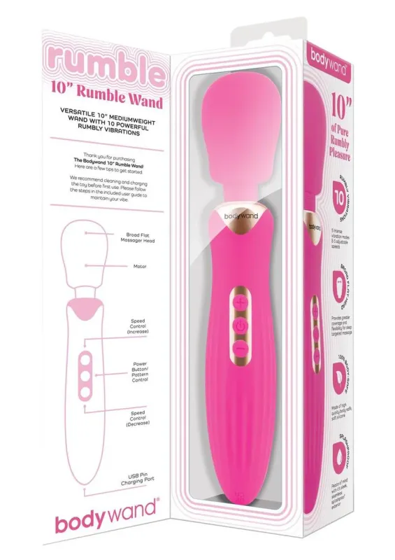 BODYWAND RUMBLE WAND - HOT PINK