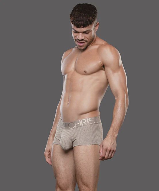 Essential Rib Boxer w/ ALMOST NAKED®, Color: beige, Size: small